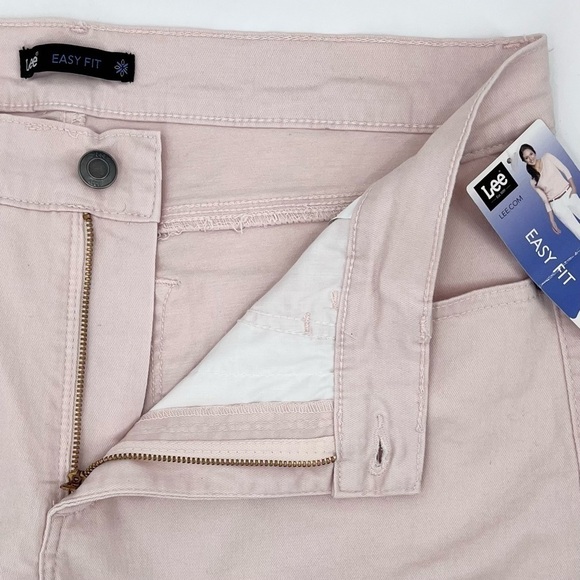 NWT Lee Easy Fit Pastel Pink Capri Pants Size 16 - Picture 5 of 8